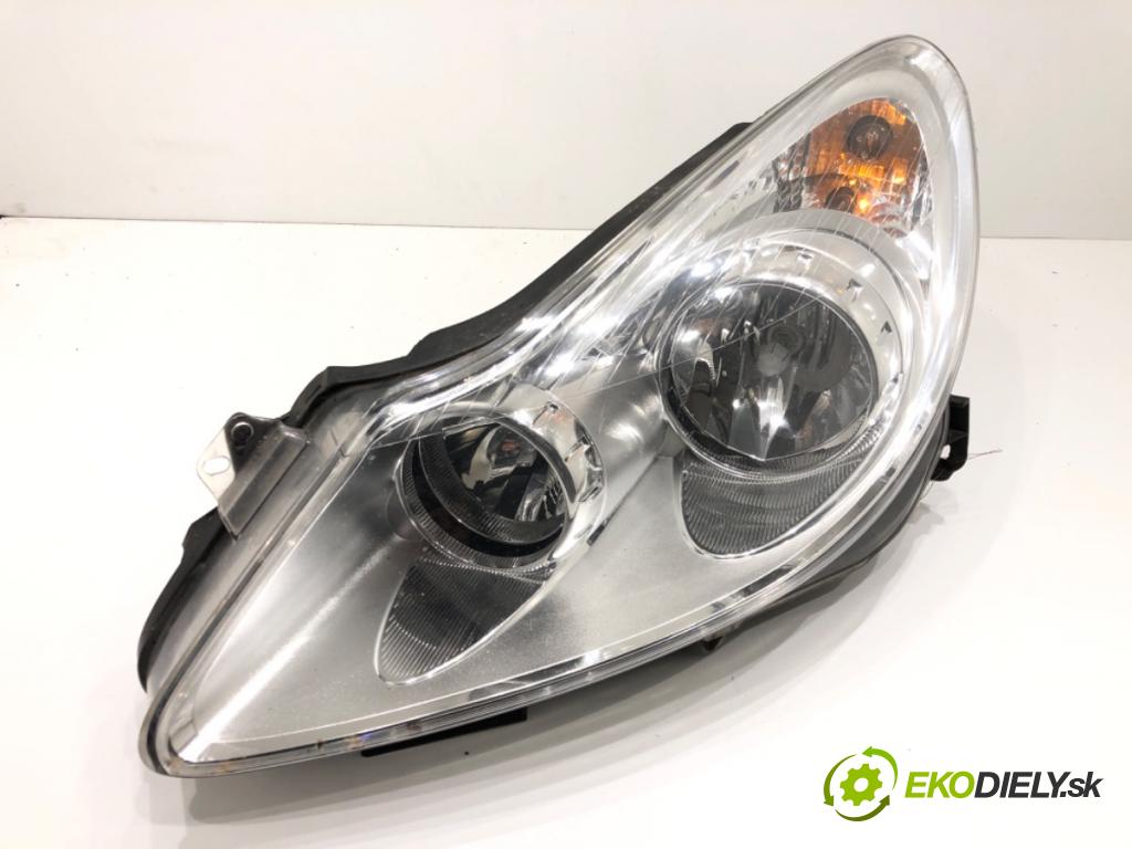 OPEL CORSA D (S07) 2006 - 2014    1.3 CDTI (L08, L68) 55 kW [75 KM] olej napędowy 2006 - 2014  světlomet levý přední část 13186381
