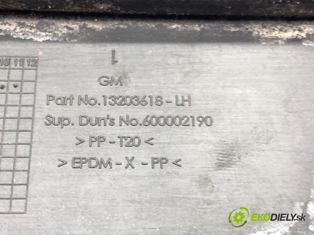 OPEL CORSA D (S07) 2006 - 2014    1.3 CDTI (L08, L68) 55 kW [75 KM] olej napędowy 2006 - 2014  Torpédo, plast pod čelné okno 13203618 (Torpéda)
