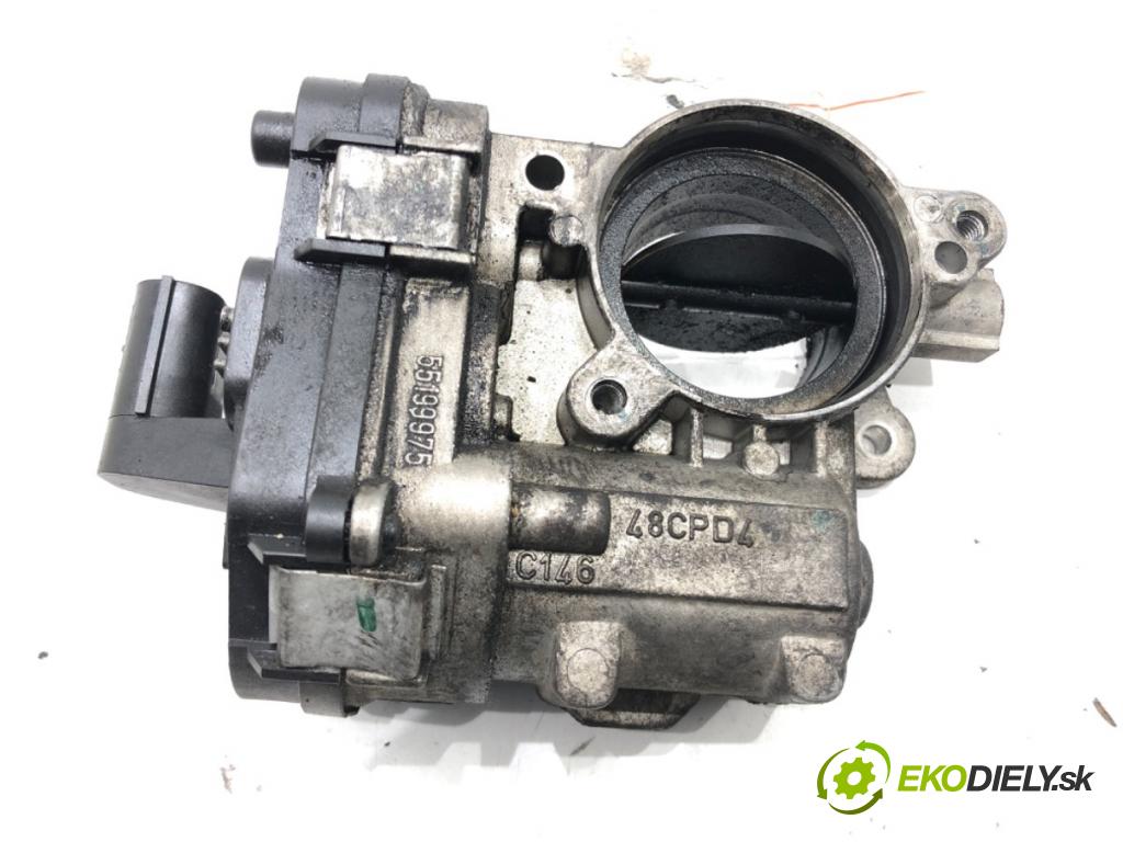 FIAT CROMA (194_) 2005 - 2022    1.9 D Multijet (194AXC1B, 194AXC12) 110 kW [150 KM] olej napędowy 2005 - 2011  Škrtiaca klapka 55199975 (Škrtiace klapky)