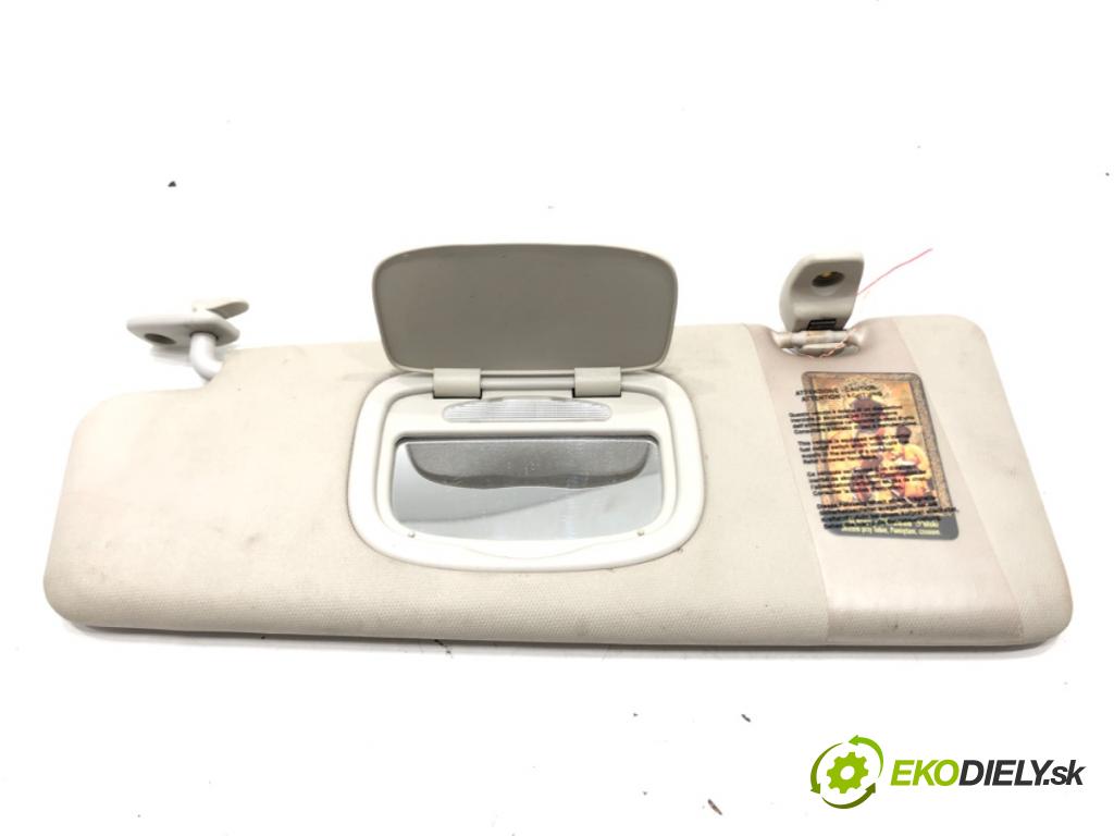 FIAT CROMA (194_) 2005 - 2022    1.9 D Multijet (194AXC1B, 194AXC12) 110 kW [150 KM] olej napędowy 2005 - 2011  Clona slnečná ľavy