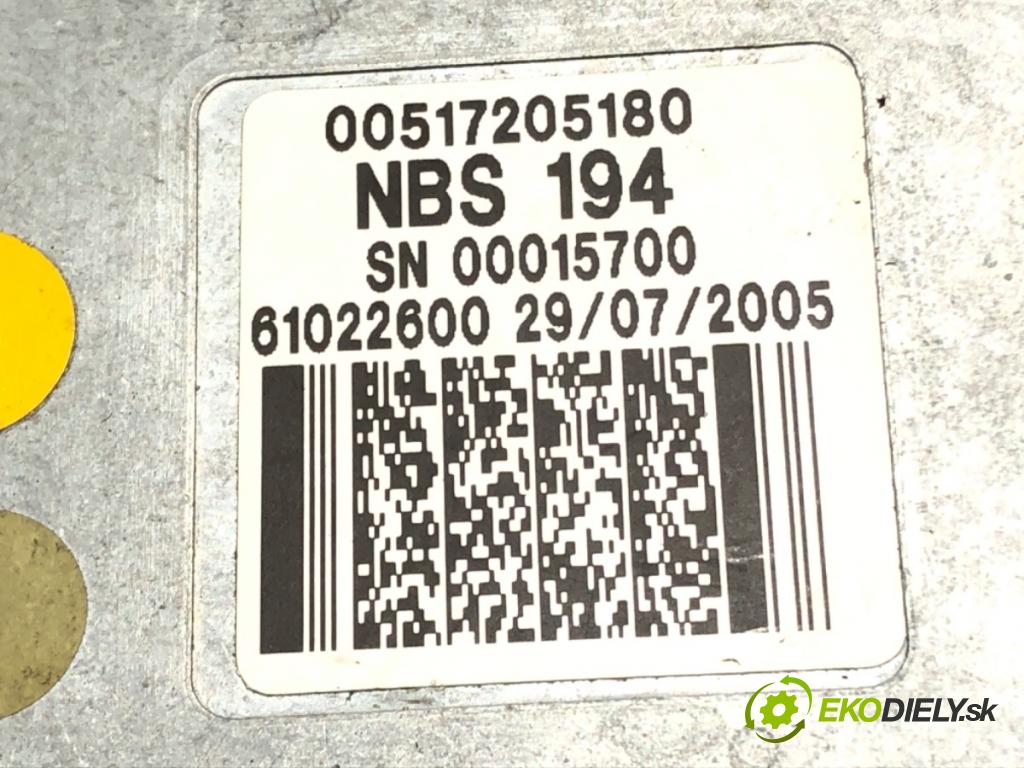 FIAT CROMA (194_) 2005 - 2022    1.9 D Multijet (194AXC1B, 194AXC12) 110 kW [150 KM] olej napędowy 2005 - 2011  blokáda volantu 00517205180 (Ostatné)
