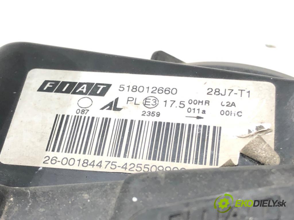 FIAT CROMA (194_) 2005 - 2022    1.9 D Multijet (194AXC1B, 194AXC12) 110 kW [150 KM] olej napędowy 2005 - 2011  světlomet levý přední část 518012660