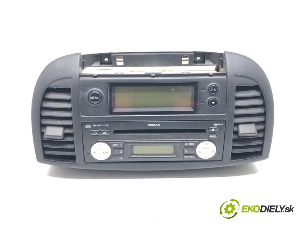 NISSAN MICRA III (K12) 2002 - 2010    1.4 16V 65 kW [88 KM] benzyna 2003 - 2010  RADIO  (Audio zariadenia)