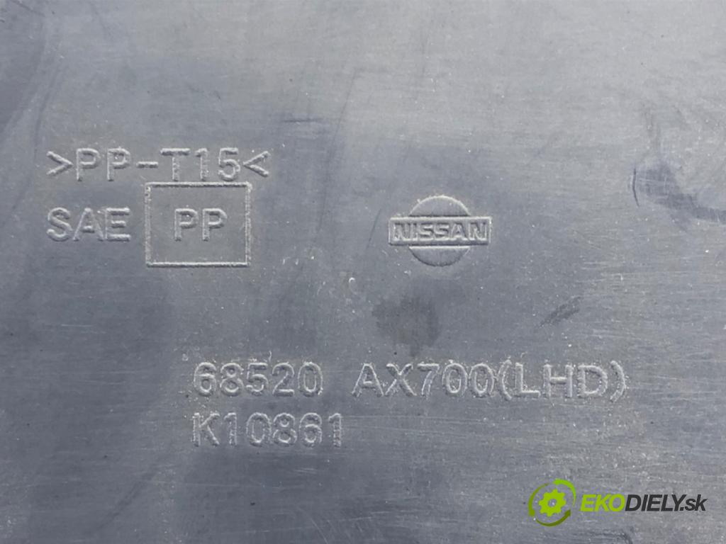 NISSAN MICRA III (K12) 2002 - 2010    1.4 16V 65 kW [88 KM] benzyna 2003 - 2010  Priehradka, kastlík spolujazdca  (Priehradky, kastlíky)