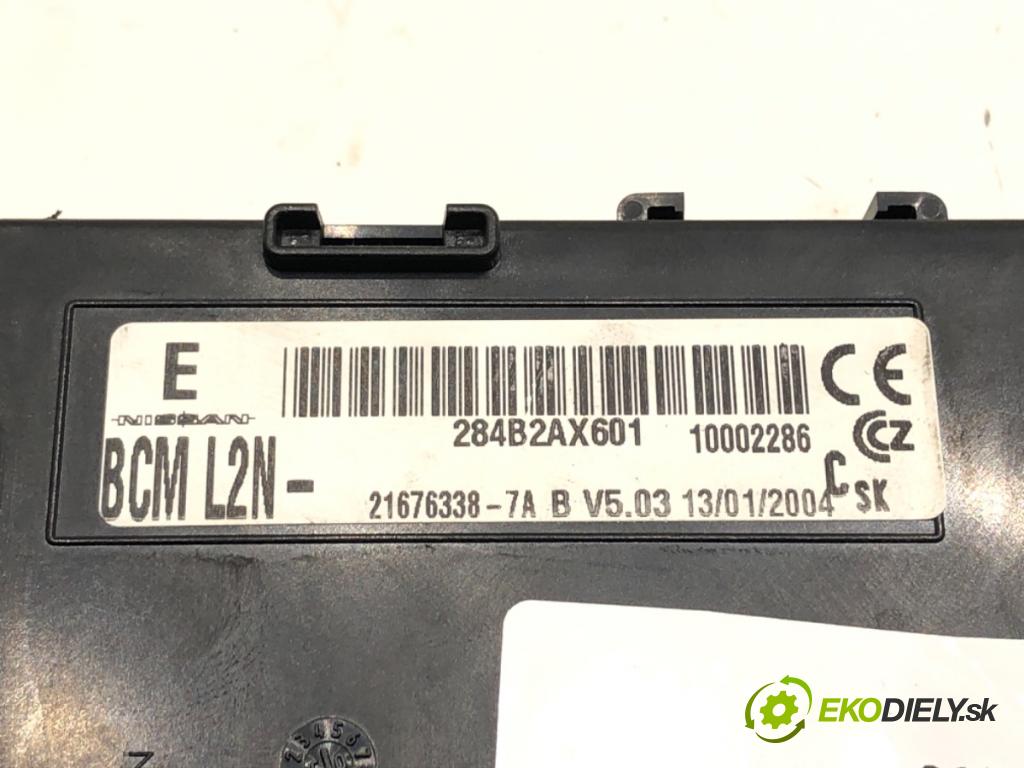 NISSAN MICRA III (K12) 2002 - 2010    1.4 16V 65 kW [88 KM] benzyna 2003 - 2010  Modul BCM 284B2AX601 (Ostatné)