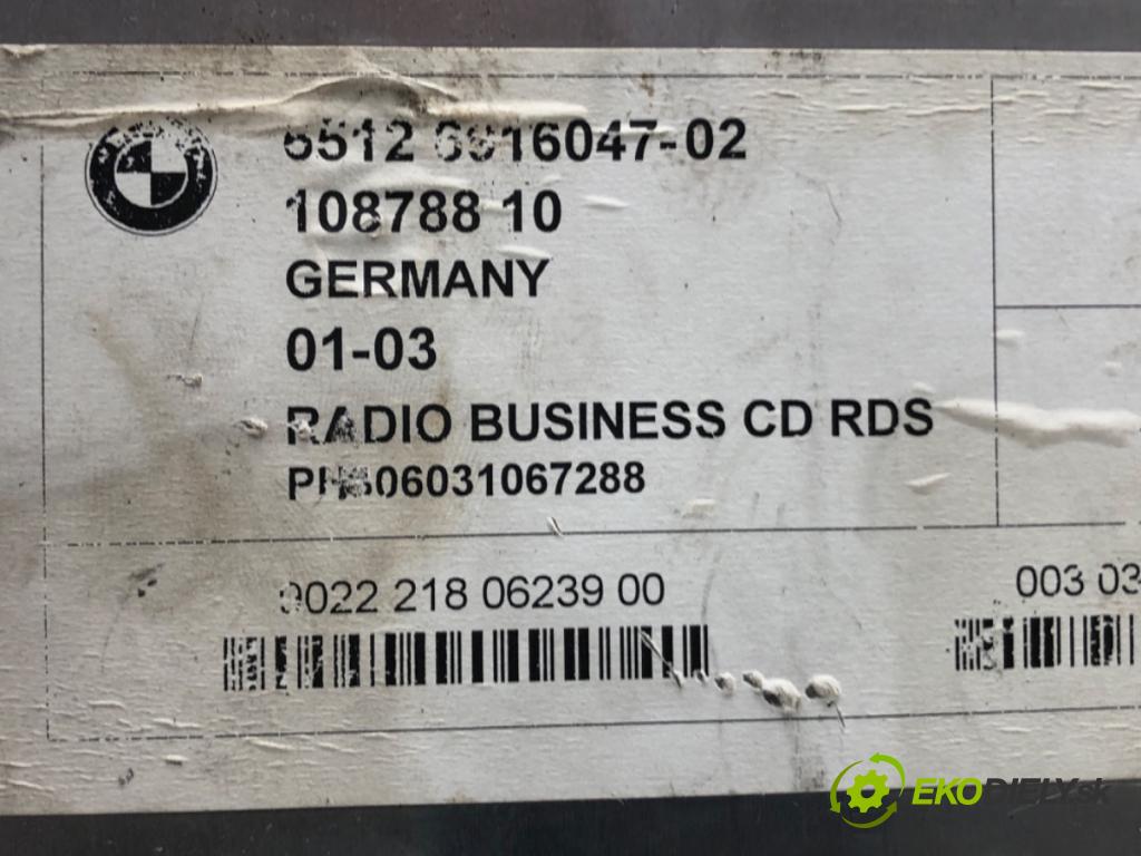 BMW 3 (E46) 1997 - 2005    318 i 105 kW [143 KM] benzyna 2001 - 2005  RADIO 6916047 (Audio zariadenie)