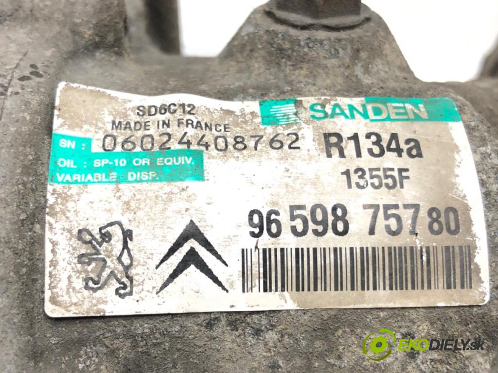 PEUGEOT 207 (WA_, WC_) 2006 - 2015    1.6 16V Turbo 110 kW [150 KM] benzyna 2006 - 2013  Kompresor klimatizácie 9659875780 (Kompresory klimatizácie)