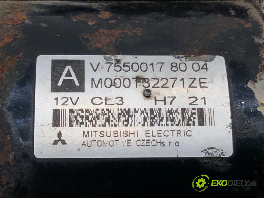 PEUGEOT 207 (WA_, WC_) 2006 - 2015    1.6 16V Turbo 110 kW [150 KM] benzyna 2006 - 2013  Štartér V755001780 (Štartéry)