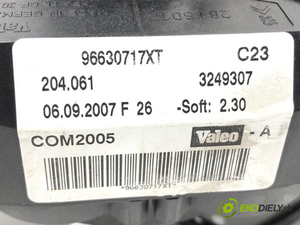 PEUGEOT 207 (WA_, WC_) 2006 - 2015    1.6 16V Turbo 110 kW [150 KM] benzyna 2006 - 2013  Prepínač kombinovaný 96630717XT (Prepínače, spínače, tlačidlá a ovládače kúrenia)
