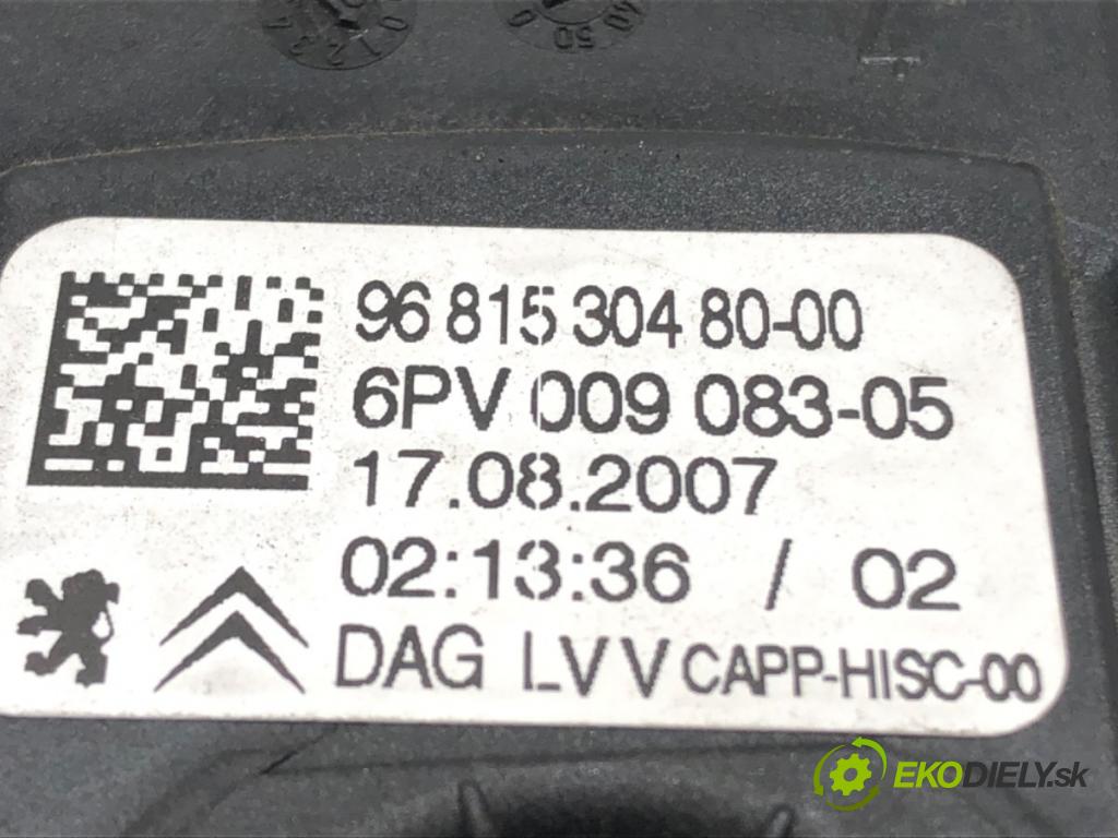 PEUGEOT 207 (WA_, WC_) 2006 - 2015    1.6 16V Turbo 110 kW [150 KM] benzyna 2006 - 2013  Potenciometer plynu 9681530480 (Pedále)