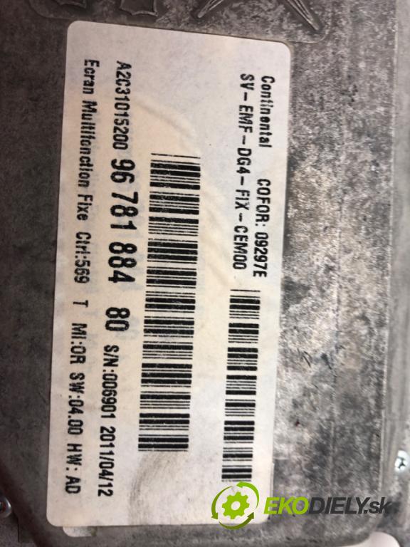 PEUGEOT 508 SW I (8E_) 2010 - 2018    2.0 HDi 103 kW [140 KM] olej napędowy 2010 - 2018  Dislpej 9678188480 (Prístrojové dosky, displeje)