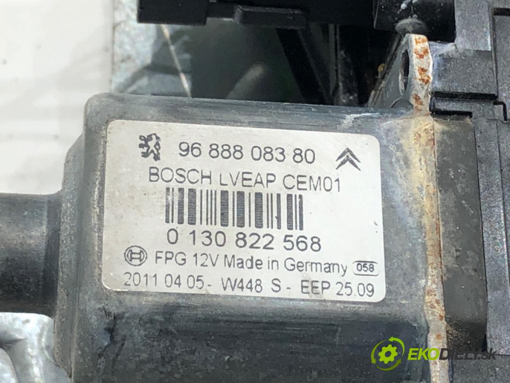 PEUGEOT 508 SW I (8E_) 2010 - 2018    2.0 HDi 103 kW [140 KM] olej napędowy 2010 - 2018  mechanismus okna pravý zadní část 9688808380