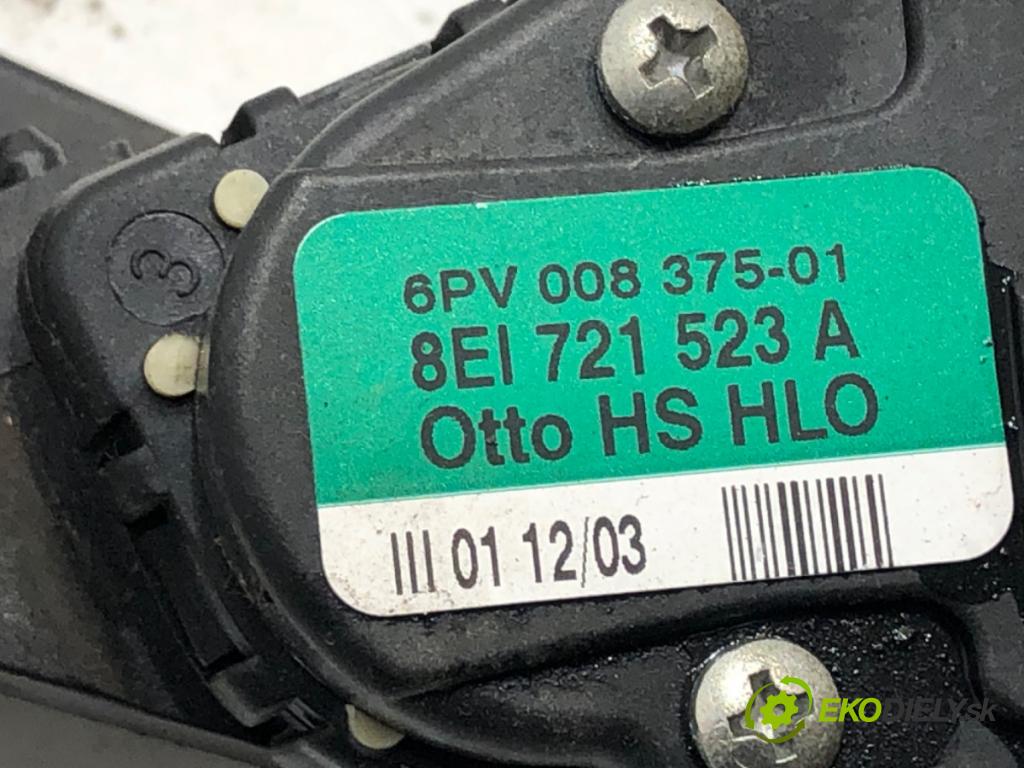 AUDI A4 B6 Avant (8E5) 2000 - 2005    2.0 96 kW [130 KM] benzyna 2001 - 2004  Potenciometer plynu 8EI721523A (Pedále)