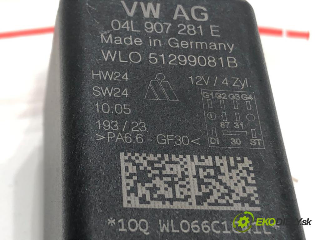 AUDI A6 C8 Avant (4A5) 2018 - 2022    40 TDI Mild Hybrid quattro 150 kW [204 KM] Hybryda silnik Diesla / elektryczny 2018 - 2022  relé sviečok žhavenia 04L907281E (Relé)