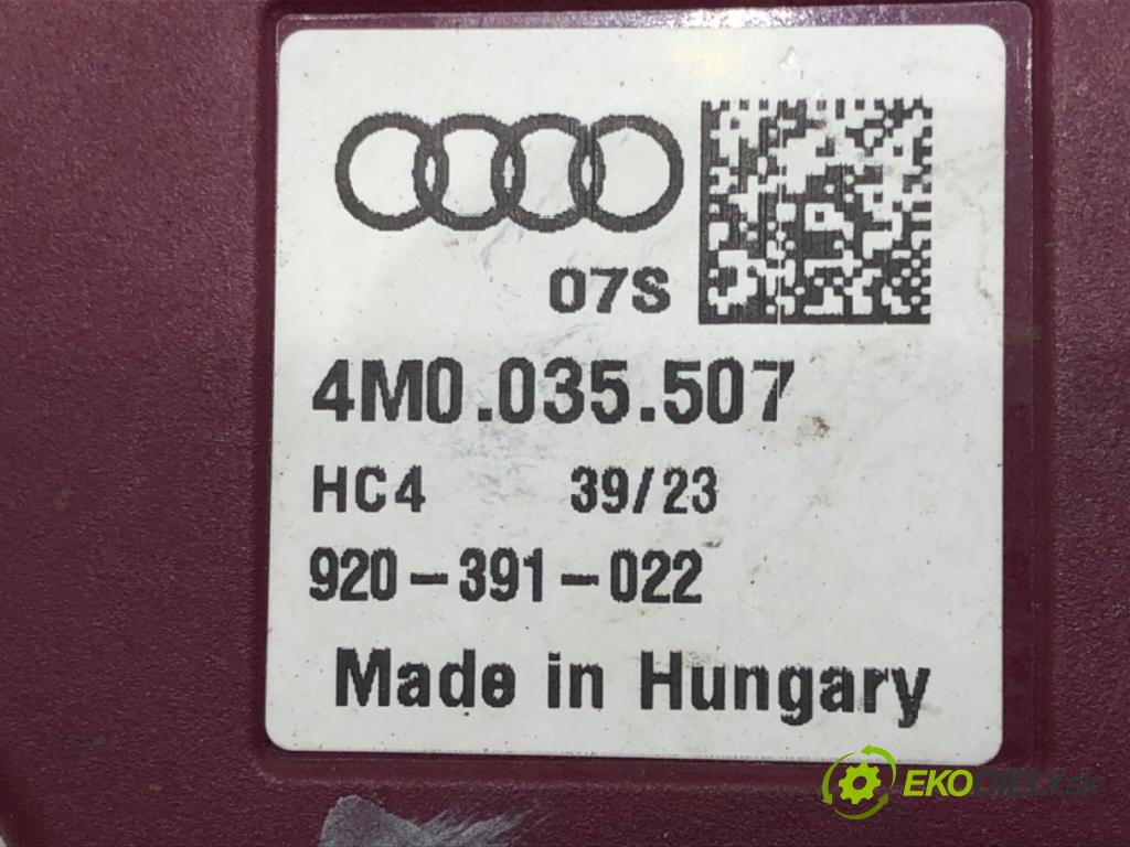 AUDI A6 C8 Avant (4A5) 2018 - 2022    40 TDI Mild Hybrid quattro 150 kW [204 KM] Hybryda silnik Diesla / elektryczny 2018 - 2022  Zosilňovač Antenní: 4M0035507 (Zosilňovače)