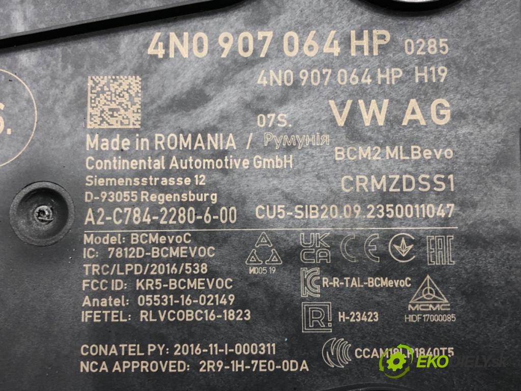 AUDI A6 C8 Avant (4A5) 2018 - 2022    40 TDI Mild Hybrid quattro 150 kW [204 KM] Hybryda silnik Diesla / elektryczny 2018 - 2022  Modul komfortu 4N0907064HP (Moduly komfortu)