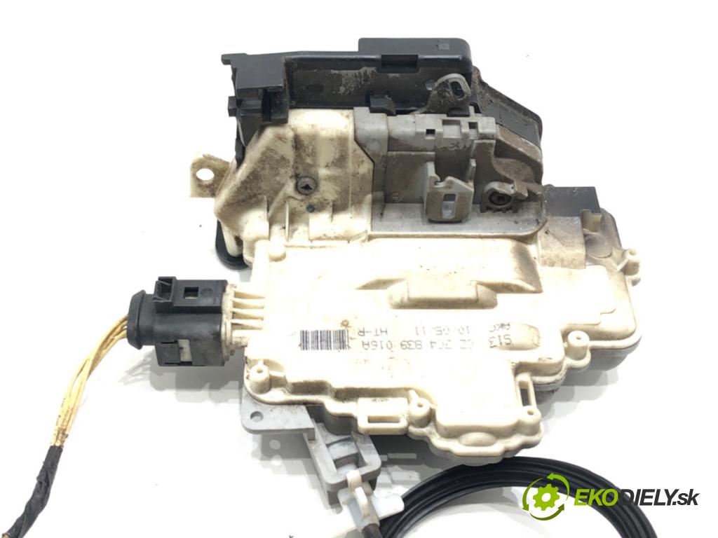 VW PASSAT B7 (362) 2010 - 2015    2.0 TDI 125 kW [170 KM] olej napędowy 2010 - 2014  zámok dveře pravý zadní část 3C4839016A