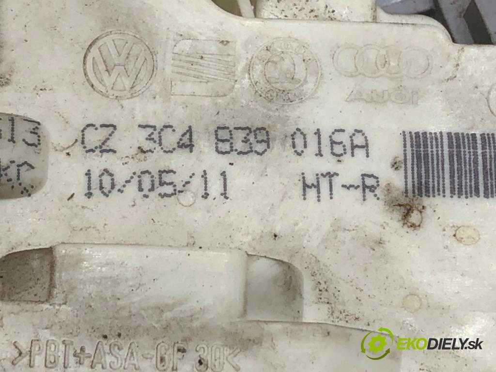 VW PASSAT B7 (362) 2010 - 2015    2.0 TDI 125 kW [170 KM] olej napędowy 2010 - 2014  zámok dveře pravý zadní část 3C4839016A
