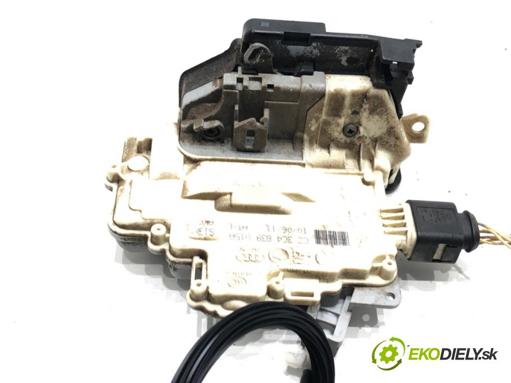 VW PASSAT B7 (362) 2010 - 2015    2.0 TDI 125 kW [170 KM] olej napędowy 2010 - 2014  zámok dveře levý zadní část 3C4839015A