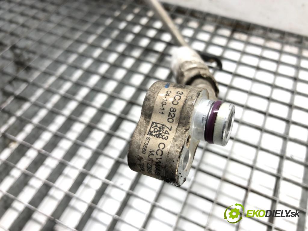 VW PASSAT B7 (362) 2010 - 2015    2.0 TDI 125 kW [170 KM] olej napędowy 2010 - 2014  rúrka klimatizácie 3C0820743CC (Rúrky klimatizácie)