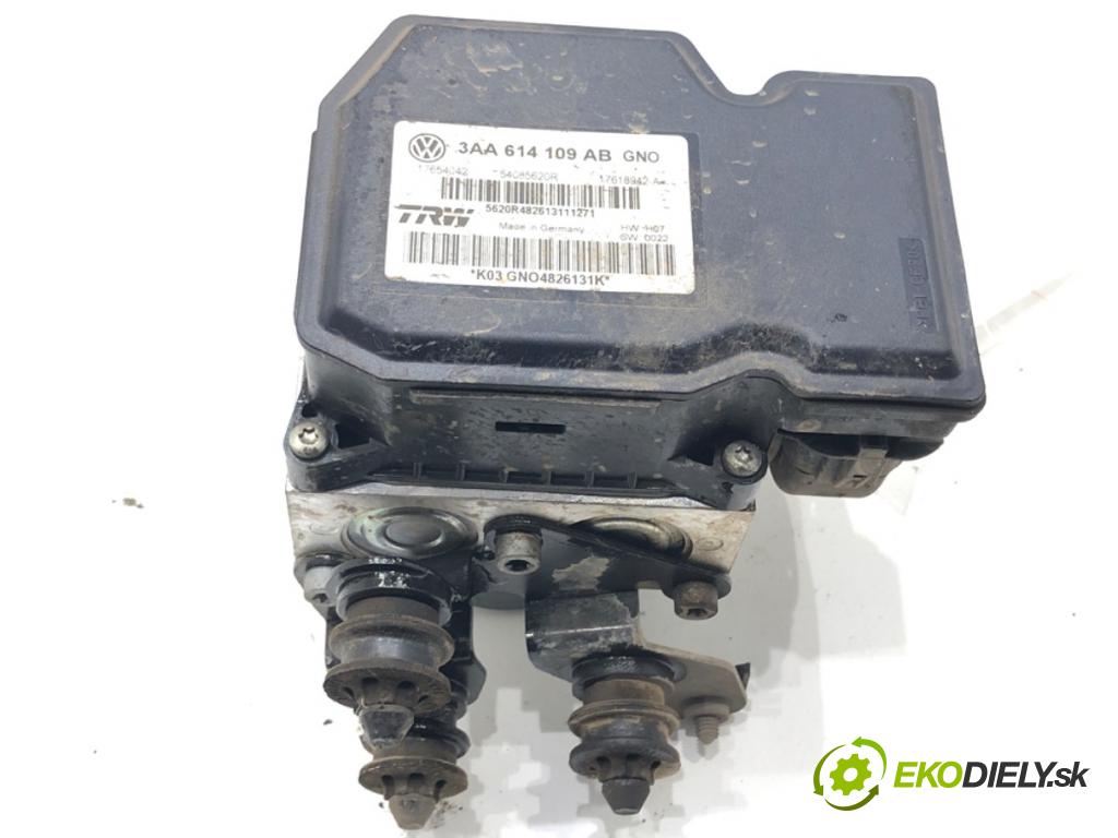 VW PASSAT B7 (362) 2010 - 2015    2.0 TDI 125 kW [170 KM] olej napędowy 2010 - 2014  pumpa ABS 3AA614109AB (Pumpy brzdové)