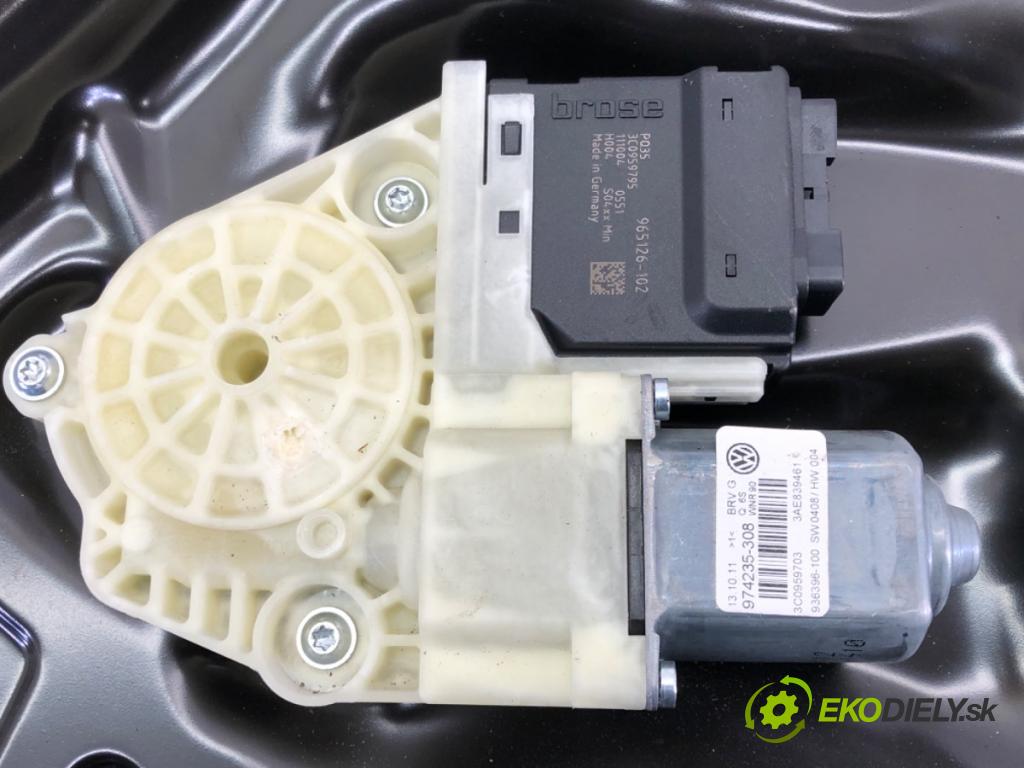 VW PASSAT B7 (362) 2010 - 2015    2.0 TDI 125 kW [170 KM] olej napędowy 2010 - 2014  mechanismus okna levý zadní část 3C0959703