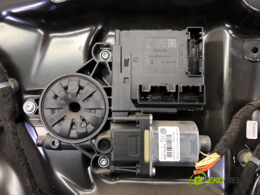VW PASSAT B7 (362) 2010 - 2015    2.0 TDI 125 kW [170 KM] olej napędowy 2010 - 2014  mechanismus okna pravý přední část 3AA959702A