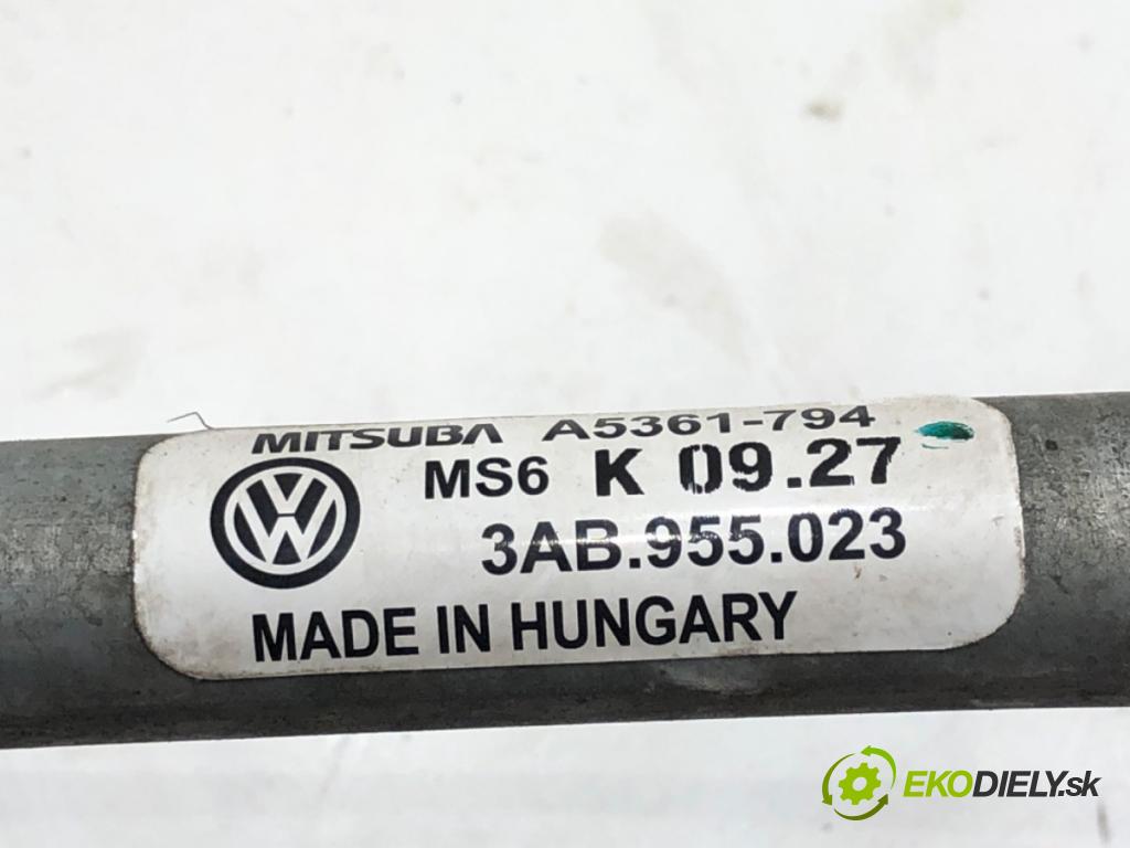 VW PASSAT B7 (362) 2010 - 2015    2.0 TDI 125 kW [170 KM] olej napędowy 2010 - 2014  Mechanizmus stieračov predný 3AB955023 (Motorčeky stieračov predné)