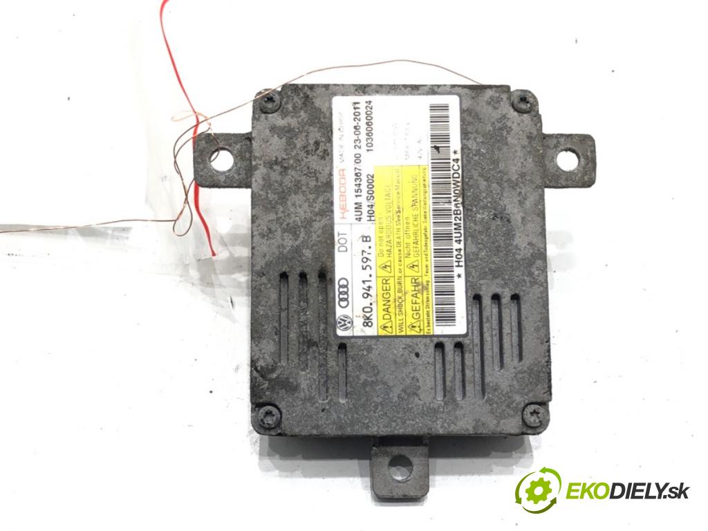 VW PASSAT B7 (362) 2010 - 2015    2.0 TDI 125 kW [170 KM] olej napędowy 2010 - 2014  Menič XENON 8K0941597B (Riadiace jednotky xenónu)