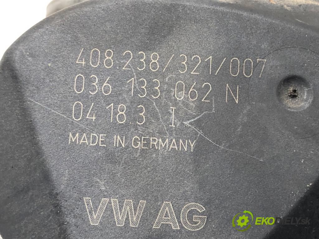 SEAT IBIZA III (6L1) 2002 - 2009    1.4 16V 55 kW [75 KM] benzyna 2002 - 2007  Škrtiaca klapka 036133062N (Škrtiace klapky)