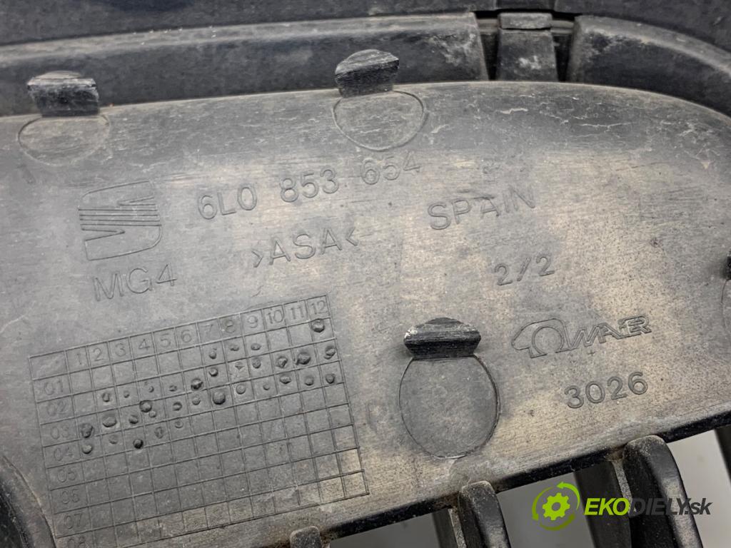 SEAT IBIZA III (6L1) 2002 - 2009    1.4 16V 55 kW [75 KM] benzyna 2002 - 2007  Mriežka maska 6L0853654 (Mriežka, maska)