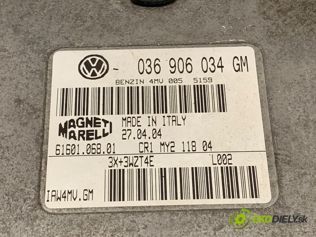 SEAT IBIZA III (6L1) 2002 - 2009    1.4 16V 55 kW [75 KM] benzyna 2002 - 2007  riadiaca jednotka Motor 036906034GM (Riadiace jednotky)