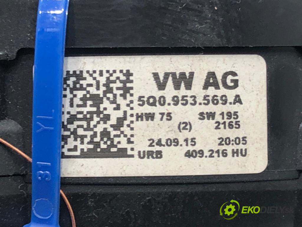 SKODA OCTAVIA III (5E3, NL3, NR3) 2012 - 2022    1.6 TDI 81 kW [110 KM] olej napędowy 2013 - 2022  Krúžok, slimák airbag 5Q0953569A (Airbagy)