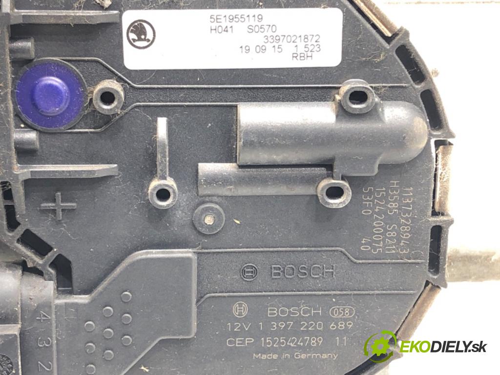 SKODA OCTAVIA III (5E3, NL3, NR3) 2012 - 2022    1.6 TDI 81 kW [110 KM] olej napędowy 2013 - 2022  Mechanizmus stieračov predný 5E1955023A (Motorčeky stieračov predné)