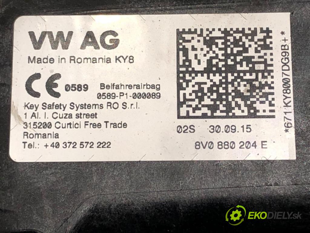 SKODA OCTAVIA III (5E3, NL3, NR3) 2012 - 2022    1.6 TDI 81 kW [110 KM] olej napędowy 2013 - 2022  AirBag spolujazdca 8V0880204E (Airbagy)