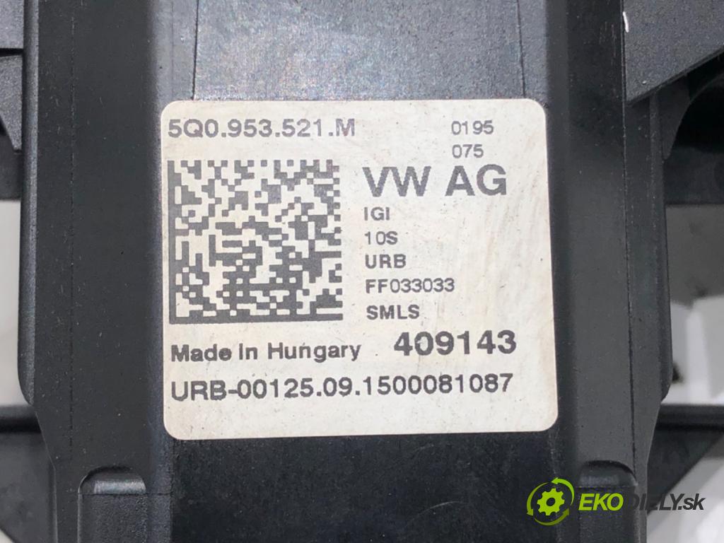 SKODA OCTAVIA III (5E3, NL3, NR3) 2012 - 2022    1.6 TDI 81 kW [110 KM] olej napędowy 2013 - 2022  Prepínač kombinovaný 5Q0953521M (Prepínače, spínače, tlačidlá a ovládače kúrenia)