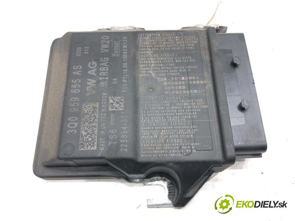SKODA OCTAVIA III (5E3, NL3, NR3) 2012 - 2022    1.6 TDI 81 kW [110 KM] olej napędowy 2013 - 2022  senzor airbag 3Q0959655AS (Snímače)