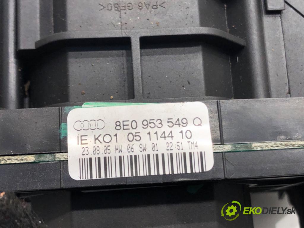 AUDI A4 B7 Avant (8ED) 2004 - 2008    1.9 TDI 85 kW [116 KM] olej napędowy 2004 - 2008  Prepínač kombinovaný 8E0953549Q (Prepínače, spínače, tlačidlá a ovládače kúrenia)