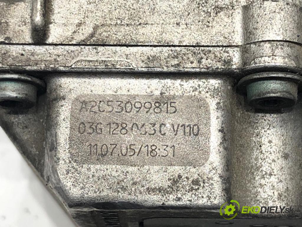 AUDI A4 B7 Avant (8ED) 2004 - 2008    1.9 TDI 85 kW [116 KM] olej napędowy 2004 - 2008  Škrtiaca klapka 03G128063C (Škrtiace klapky)