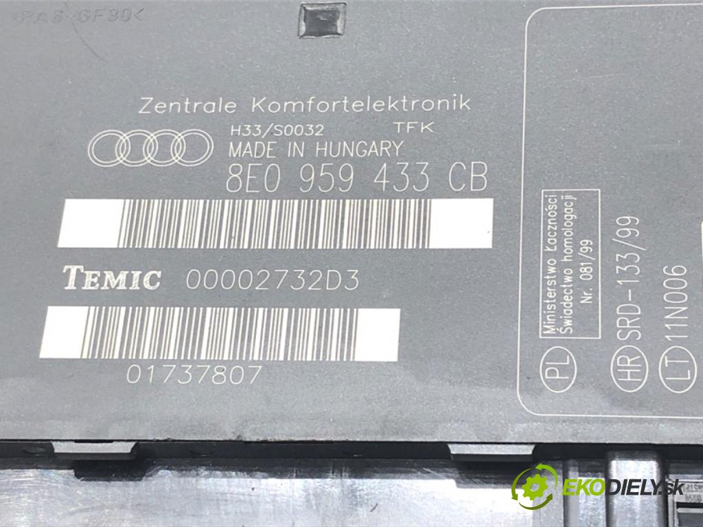 AUDI A4 B7 Avant (8ED) 2004 - 2008    1.9 TDI 85 kW [116 KM] olej napędowy 2004 - 2008  Modul komfortu 8E0959433CB (Moduly komfortu)