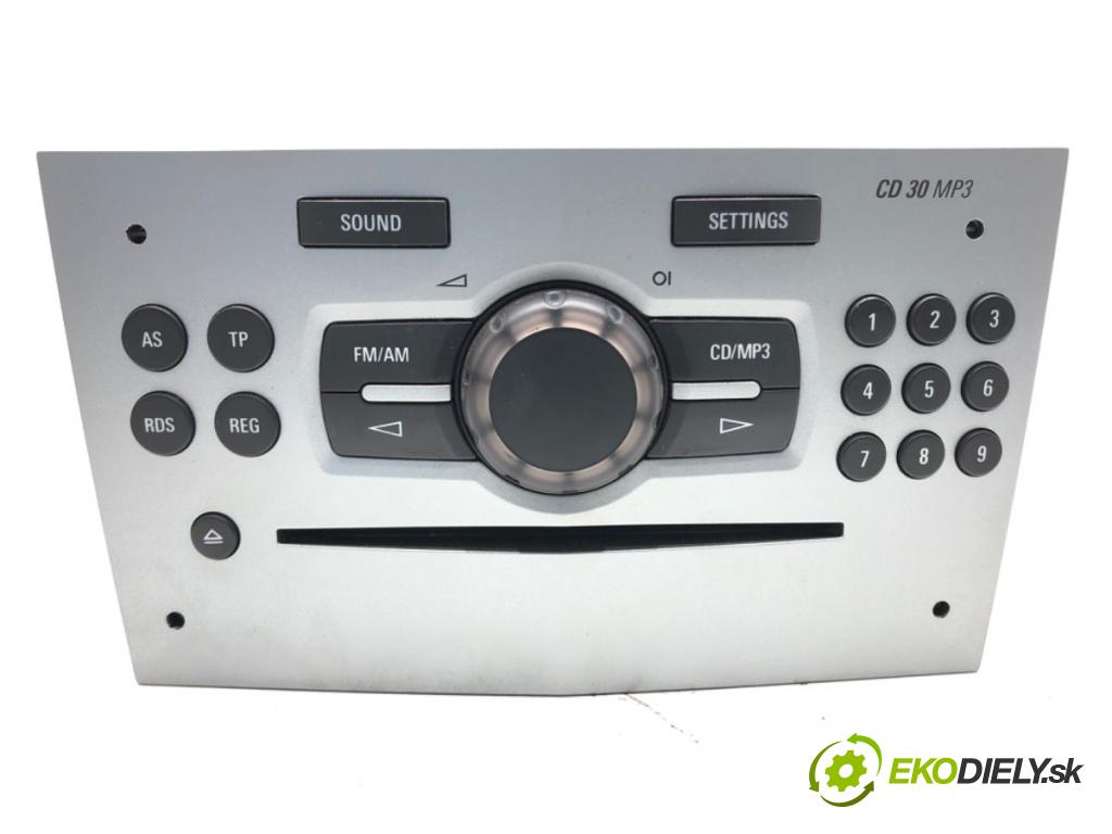 OPEL CORSA D (S07) 2006 - 2014    1.2 (L08, L68) 59 kW [80 KM] benzyna 2006 - 2014  RADIO 13289919 (Audio zariadenia)