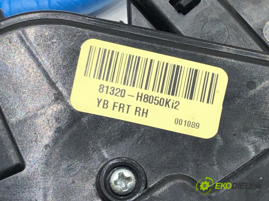 KIA RIO IV (YB, SC, FB) 2017 - 2022    1.2 CVVT 62 kW [84 KM] benzyna 2020 - 2022  zámok dveře pravý přední část 81320-H8050