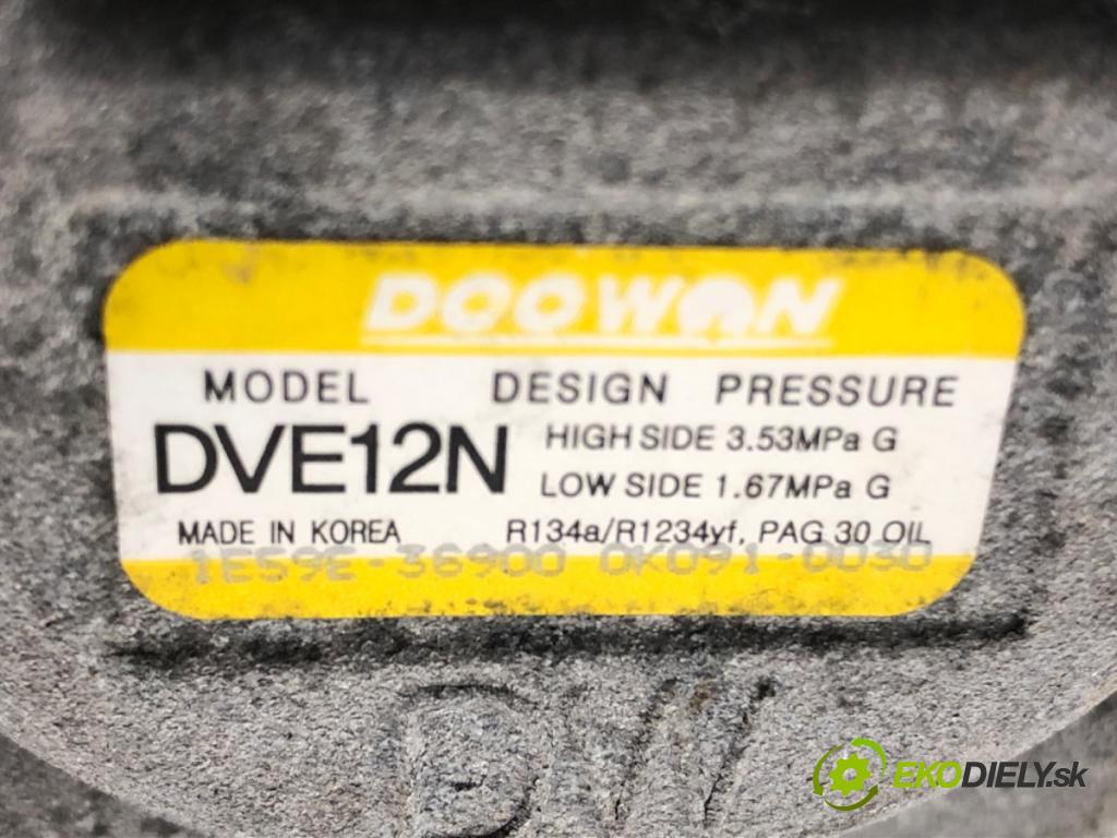 KIA RIO IV (YB, SC, FB) 2017 - 2022    1.2 CVVT 62 kW [84 KM] benzyna 2020 - 2022  Kompresor klimatizácie 1E59E-36900 (Kompresory klimatizácie)