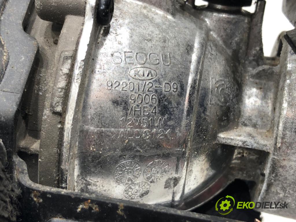 KIA RIO IV (YB, SC, FB) 2017 - 2022    1.2 CVVT 62 kW [84 KM] benzyna 2020 - 2022  hmlové svetlo, hmlovka levý přední část 92201/2-D9