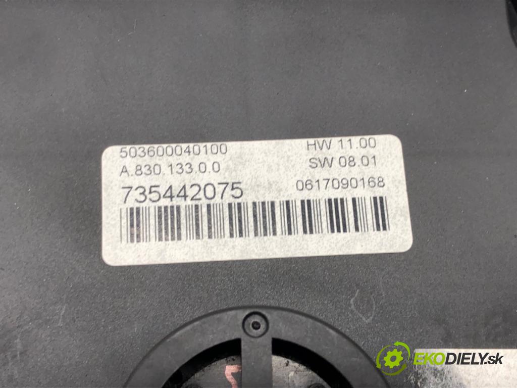 FIAT BRAVO II (198_) 2006 - 2022    1.9 D Multijet (198AXB1A) 88 kW [120 KM] olej napędowy 2007 - 2014  Panel ovládania kúrenia 735442075 (Prepínače, spínače, tlačidlá a ovládače kúrenia)