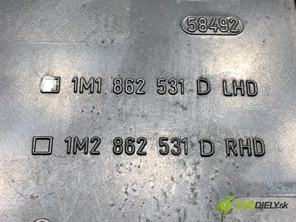 SEAT LEON (1M1) 1999 - 2006    1.6 16 V 77 kW [105 KM] benzyna 2000 - 2006  Držiak na nápoje 1M2862531D (Úchyty, držiaky na nápoje)