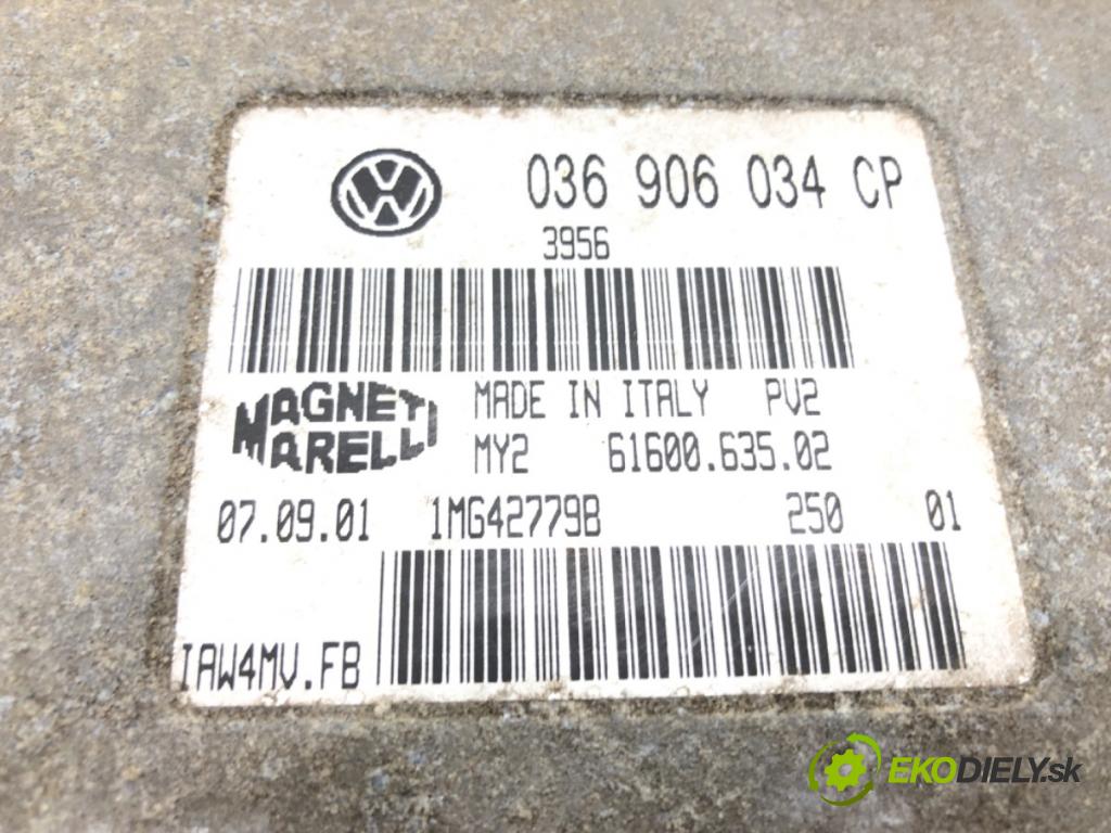 SEAT LEON (1M1) 1999 - 2006    1.6 16 V 77 kW [105 KM] benzyna 2000 - 2006  riadiaca jednotka Motor 036906034CP (Riadiace jednotky)