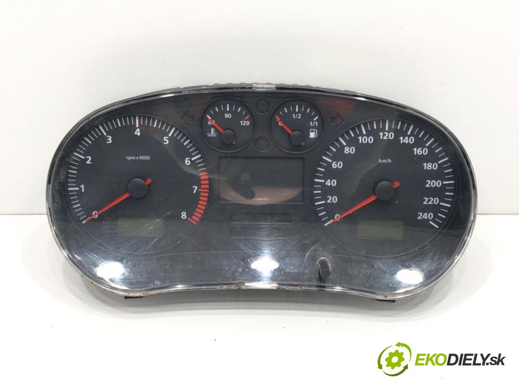 SEAT LEON (1M1) 1999 - 2006    1.6 16 V 77 kW [105 KM] benzyna 2000 - 2006  Prístrojovka 1M0920802A (Prístrojové dosky, displeje)