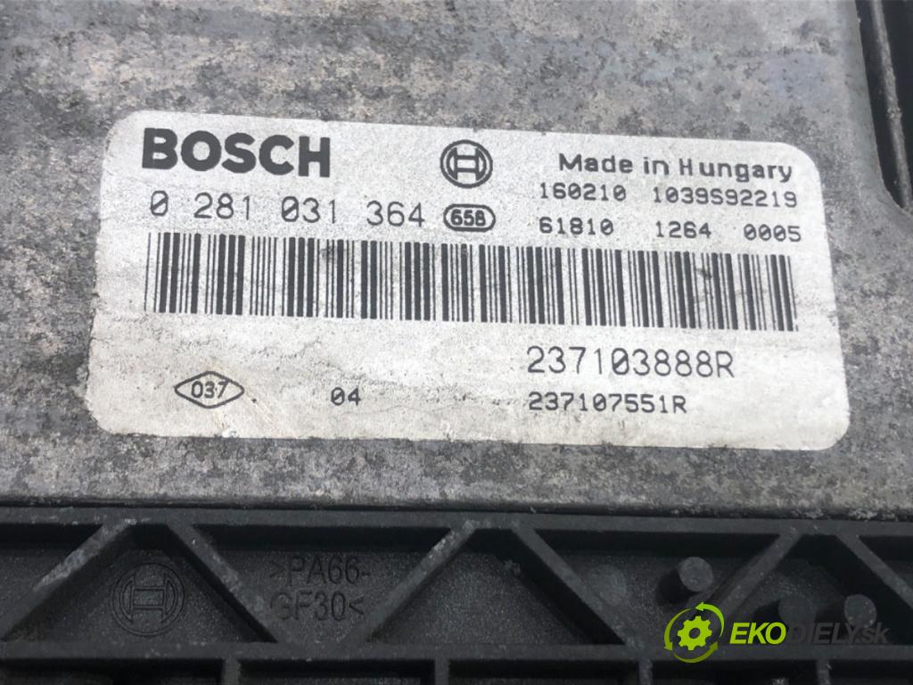 RENAULT TRAFIC III Autobus (JG_) 2014 - 2022    1.6 dCi 115 (JGMD) 85 kW [116 KM] olej napędowy 2014 - 2022  riadiaca jednotka Motor 237103888R (Riadiace jednotky)