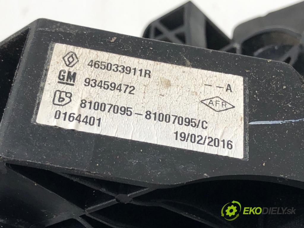 RENAULT TRAFIC III Autobus (JG_) 2014 - 2022    1.6 dCi 115 (JGMD) 85 kW [116 KM] olej napędowy 2014 - 2022  PEDÁL: manuálne 465033911R 465016415R (Pedále)